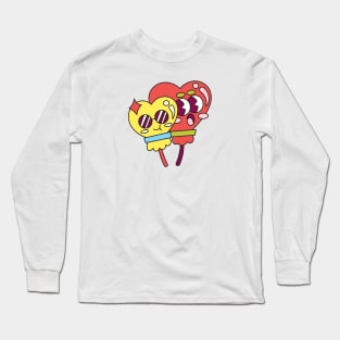 Cute Love Balloon Mascot Long Sleeve T-Shirt